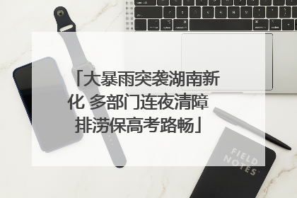 大暴雨突袭湖南新化 多部门连夜清障排涝保高考路畅