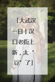 大武汉一日︱汉口老街上新，太“豆”了