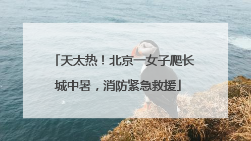 天太热！北京一女子爬长城中暑，消防紧急救援