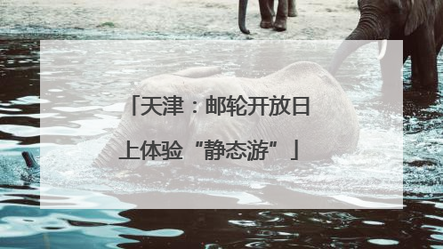 天津：邮轮开放日上体验“静态游”