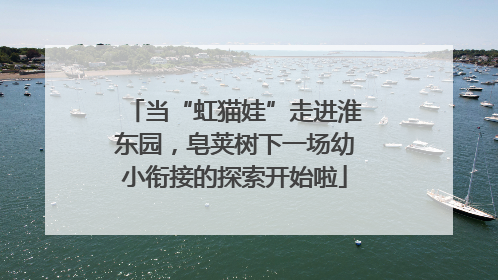 当“虹猫娃”走进淮东园，皂荚树下一场幼小衔接的探索开始啦
