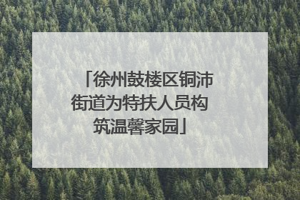 徐州鼓楼区铜沛街道为特扶人员构筑温馨家园