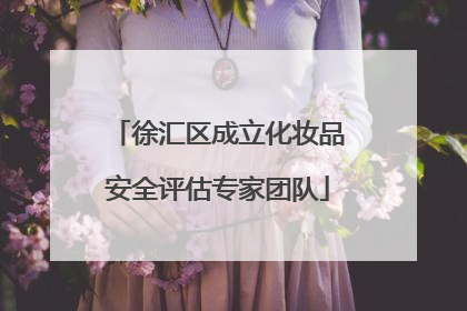 徐汇区成立化妆品安全评估专家团队