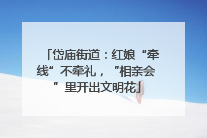 岱庙街道：红娘“牵线”不牵礼，“相亲会”里开出文明花