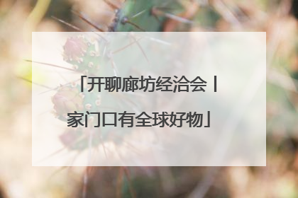 开聊廊坊经洽会丨家门口有全球好物