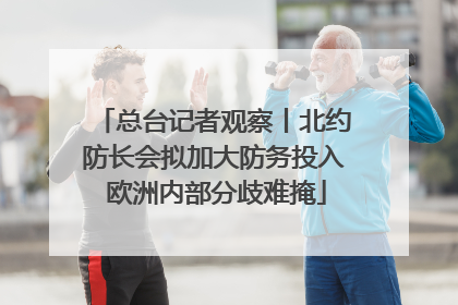 总台记者观察丨北约防长会拟加大防务投入 欧洲内部分歧难掩