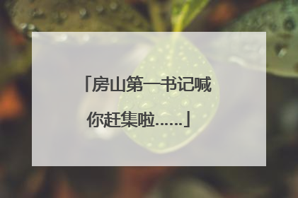 房山第一书记喊你赶集啦……