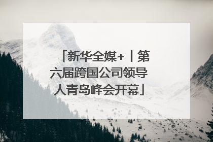 新华全媒+丨第六届跨国公司领导人青岛峰会开幕