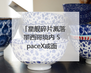 星舰碎片溅落墨西哥境内 SpaceX或面临环保官司