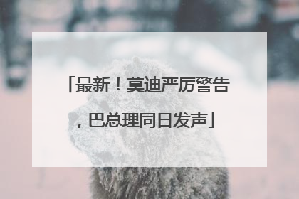 最新！莫迪严厉警告，巴总理同日发声