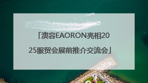 澳容EAORON亮相2025服贸会展前推介交流会