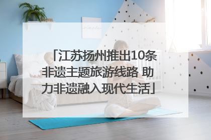 江苏扬州推出10条非遗主题旅游线路 助力非遗融入现代生活
