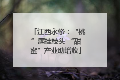 江西永修：“桃”满挂枝头 “甜蜜”产业助增收