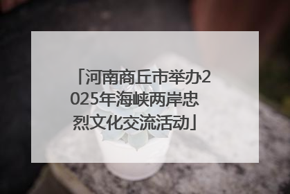 河南商丘市举办2025年海峡两岸忠烈文化交流活动