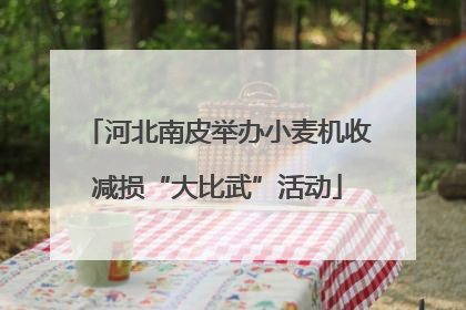 河北南皮举办小麦机收减损“大比武”活动