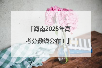 海南2025年高考分数线公布！