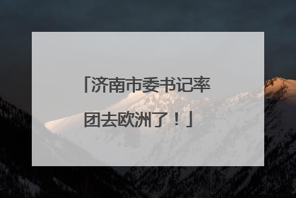 济南市委书记率团去欧洲了！