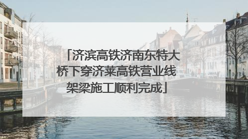 济滨高铁济南东特大桥下穿济莱高铁营业线架梁施工顺利完成