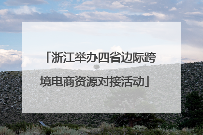 浙江举办四省边际跨境电商资源对接活动