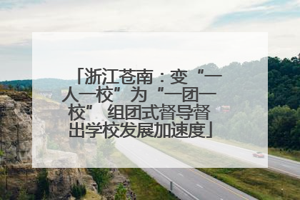 浙江苍南：变“一人一校”为“一团一校” 组团式督导督出学校发展加速度