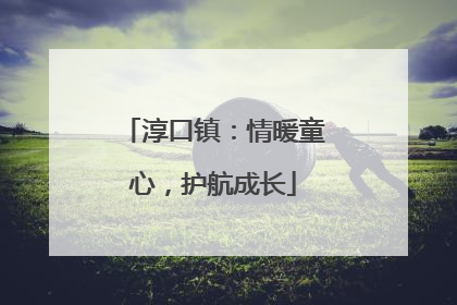 淳口镇：情暖童心，护航成长