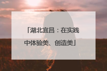 湖北宜昌：在实践中体验美、创造美