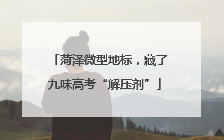 菏泽微型地标，藏了九味高考“解压剂”