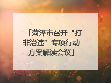 菏泽市召开“打非治违”专项行动方案解读会议