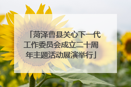 菏泽曹县关心下一代工作委员会成立二十周年主题活动展演举行