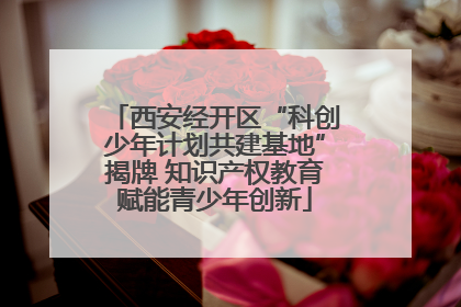 西安经开区“科创少年计划共建基地”揭牌 知识产权教育赋能青少年创新