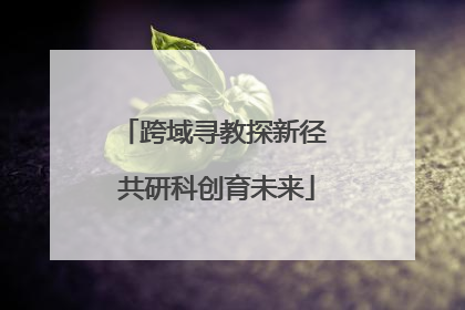 跨域寻教探新径 共研科创育未来