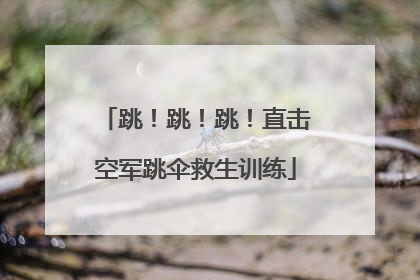 跳！跳！跳！直击空军跳伞救生训练