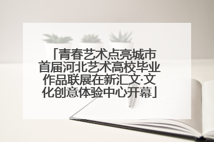 青春艺术点亮城市 首届河北艺术高校毕业作品联展在新汇文·文化创意体验中心开幕