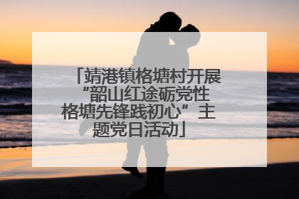 靖港镇格塘村开展“韶山红途砺党性 格塘先锋践初心”主题党日活动