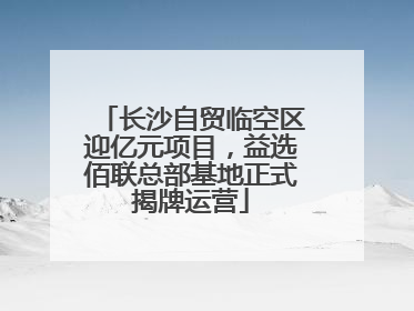 长沙自贸临空区迎亿元项目，益选佰联总部基地正式揭牌运营