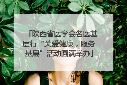 陕西省医学会名医基层行“关爱健康，服务基层”活动圆满举办