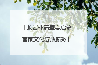 龙岩非遗盛宴启幕 客家文化绽放新彩