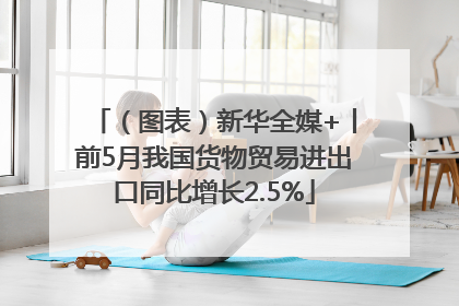 （图表）新华全媒+丨前5月我国货物贸易进出口同比增长2.5%