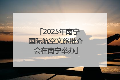 2025年南宁国际航空文旅推介会在南宁举办