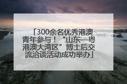 300余名优秀港澳青年参与！“山东—粤港澳大湾区”博士后交流洽谈活动成功举办