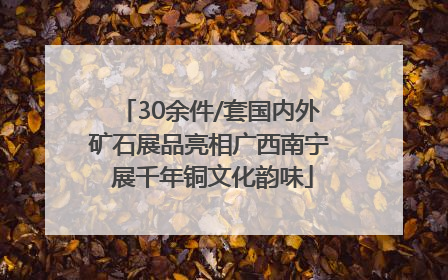 30余件/套国内外矿石展品亮相广西南宁 展千年铜文化韵味