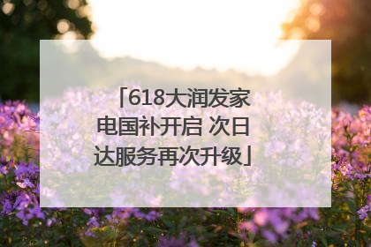 618大润发家电国补开启 次日达服务再次升级