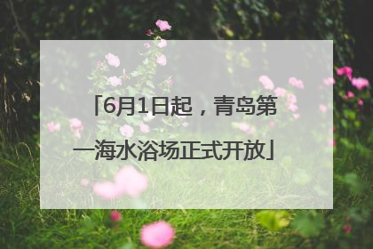 6月1日起，青岛第一海水浴场正式开放